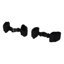 2 Pairs Gymnastics Ankle Training Strap Dance Leg Coordination Straps Ankle Support Band for Kids Adults black