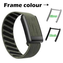 For Whoop 5.0 Twill Nylon Strap+FRAME Straps Whoop Band 5.0 4.0 Elastic Stretchable Sports Correa Brecelet Watches for Whoop 4 5 WHOOP 4.0&No Frame yellow