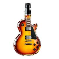 Gitara Formos Vyno Butelio Formos Butelis, Didelės Talpos Decanteris, Srieginis Kamštelis Borosilikatinio Aukšto Stiklo Alaus Laikymui Ir Šviežumui B brown
