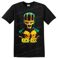 Kick Ass T Shirt Dave Lizewski Movie Hero Masked Vigilante Graphic Tee Gift XL black