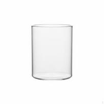 Stiklinis žvakės puodelis Atsparus aukštai temperatūrai Cilindrinis laikiklis Minimalistinis dizainas 6.5*15cm
