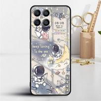 Astronaut Cartoon Case For Huawei Honor X8 X9 P50 X7 50 20 8X Play 9A P40 P30 Lite P Smart 2021 Black Phone Coque Huawei P Smart Z gray