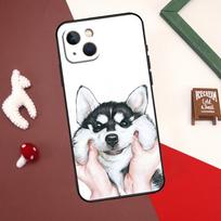 Alaskan Husky Dog Cute Puppy Case For iPhone 13 12 14 15 Pro Max Mini 7 8 Plus SE 2020 X XS MAX XR 11 14 15 Pro Max Cover Case iPhone 12 gray