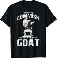 Fantasy Football Commissioner Commish Dabbing GOAT Draft Day Gift Unisex T-Shirt S gray