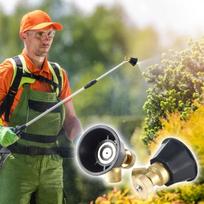 1 vnt. aukšto slėgio pesticidų purkštuvo antgalis laistymui, drėkinimui, oro sūkurio purškimo antgalis, žemės ūkiui, sodininkystei, kenkėjų kontrolei beige