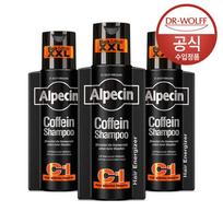 Alpecin Alpecin Caffeine Shampoo C1 Black Edition  Strengthens Hair And Scalp  375ml X 3 NONE black