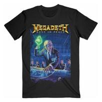 Megadeth Unisex Adult Rust In Peace 30th Anniversary Back Print T-Shirt S juoda