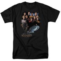 Star Trek Voyager Crew TV Show T-Shirt Mens Womens Tees Top Sizes S-4XL NEW 3XL black