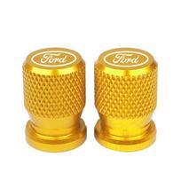 4PCS Car Wheel Tire Valve Caps CNC Aluminum Airtight Covers Sticker For Ford Fiesta Fusion Mondeo Mustang Ranger Transit Shelby auksas
