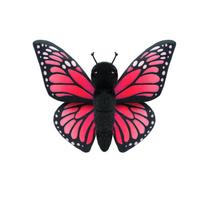 Realistic Insect Plush Toy Soft Stuffed Spider/Bee/Ladybug/Butterfly/Mantis/Ant Doll Cute Mini Birthday Christmas Gift for Kids black