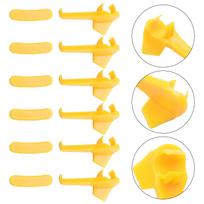 12Pcs Tyre Tire Changer Part Nylon Mount Demount Duck Head Rt Rim Protector Bird Head Protection Tyre Changer Tire Machine Parts 12pcs yellow