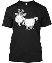 Cool sunglasses goat illustration T-shirt XXXL gray