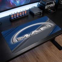 man truck Print Large Mouse Pad Smooth Surface Anti?Slip Desk Mat For Gaming Office Laptop Decoration 30cmx60cm（11.8x23.6inch） gray