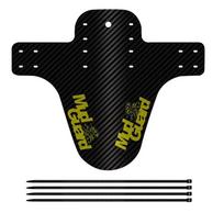 Bicycle Fender Mountain Carbon Pattern Bike Mud Guard For Front Rear Wheel Mudguard Ultralight Cycling MTB Fender oranžinė