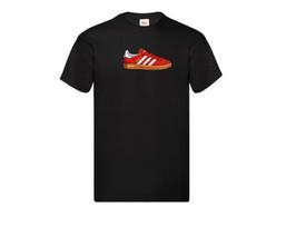 Manchester United FC Fan T-shirt Gazelle Shoe Trainer Pump - All sizes Man Utd T-shirt 3yrs up to adult XXL Manchester United FC XL red