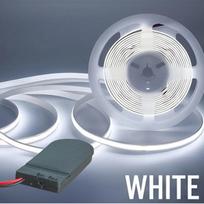 0,5m 1m 2m 3m COB LED juosta 8MM PCB 5V Šviesa Baterijos maitinimas 320LED/M Raudona Žalia Mėlyna Rožinė Lanksti Lipni juosta Namų dekoras 1M žalia