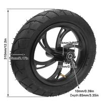 12 1/2X2 1/4 Size Scooter Tire Replacement Rubber Tyre Wheel  Electric Bicycle Use black