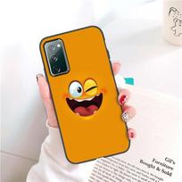 Šypsenos veido telefono dėklas Samsung S22 S21 Ultra S20 Plus dėklas Juokingi dėklai Samsung S20 FE S10 S9 S8 Note 20 10 9 8 viršelis Funda Samsung S22 gray