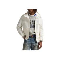 Polo Ralph Lauren Logo Embroidered Full Zip Hooded Jacket Men Jacket Washed-White MNPOOTW16021608-100 XL gray