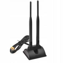 WiFi antena, dvikopė, 2.4/5 GHz, visakryptė, RP-SMA, 6 dBi