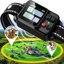 GPS antkaklis su virtualia tvora šunims, 3 režimai, reguliuojamas atstumas