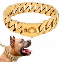 Storas nerūdijančio plieno antkaklis pitbuliui, buldogui, mastifui, Cane Corso
