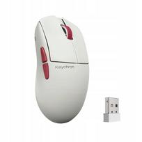 Belaidė pelė Keychron G4, 8K PixArt 3950, balta