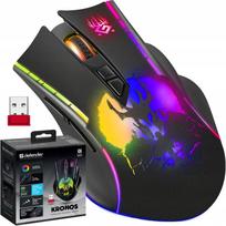 Belaidė pelė Defender Kronos GM-695, RGB, 1600 dpi, juoda