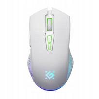 Belaidė pelė Defender PANDORA GM-502, 3200 dpi, balta, RGB apšvietimas, akumuliatorinė