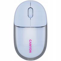 Belaidė pelė Canyon OnClick 24, mėlyna, USB-C, BT/2.4GHz, tyli