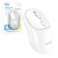 Belaidė optinė pelė JOKADE, balta, tyliai veikianti, Bluetooth 2.4G