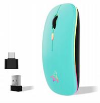 Belaidė tyliai veikianti „Bluetooth“ pelė su USB-C, skirta „Apple MacBook“