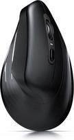 Belaidė vertikali pelė CSL, dešiniarankiams, 2,4 GHz, 2400 DPI, juoda
