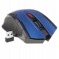 Belaidė optinė USB pelė, 2.4GHz, mėlyna, skirta nešiojamam kompiuteriui