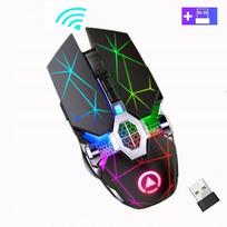Belaidė pelė SLIM, įkraunama, RGB apšvietimas, tylus veikimas, USB 2.4 GHz