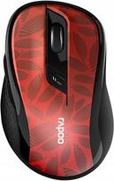 Belaidė pelė Rapoo M500 Silent, 1600 DPI, raudona