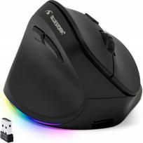 Belaidė ergonomiška vertikali pelė Bluestork, 800–2400 dpi, 6 mygtukai