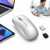 Belaidė „Bluetooth“ pelė, 2.4G, tyli, 3 DPI, kompiuteriams ir planšetėms