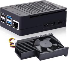 ABS korpusas su aktyviu aušinimu, tinkamas Raspberry Pi 5
