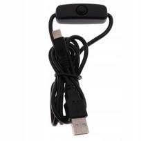 Mikro USB įkrovimo laidas su jungikliu, tinkantis Raspberry Pi 3/2/B/B+/A
