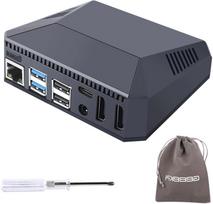 Aliuminis korpusas Raspberry Pi 4 su aušintuvu ir mygtuku