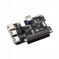 Tinklo plokštė Raspberry Pi 5: PCIe į Gigabit Ethernet, USB 3.2, 3x USB lizdai