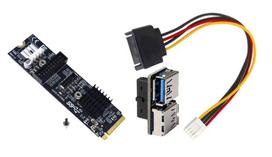 Valdiklio korta USB 3.0, 5Gb/s, NGFF M.2 KEY-M 2280 (SBC/ROUTER)