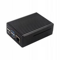 Raspberry Pi 4 juodas aliuminis aušinimo korpusas
