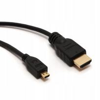 Mikro HDMI į HDMI kabelis, auksu dengtas, 1,5 m, tinkamas Raspberry Pi