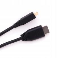 MikroHDMI laid as HDMI – microHDMI, 1 m, juodas, Raspberry Pi