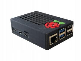 Korpusas Raspberry Pi 5 su ventiliatoriumi ir variniais aušintuvais, tinka 8GB/4GB modeliams