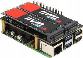Adaptorius Raspberry Pi 5 M.2 NVMe PCIe Geekworm X1004