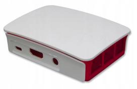 Korpusas Raspberry Pi 3B+/3B, oficialus, baltas-raudonas