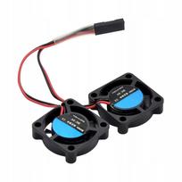 Aušinimo ventiliatorių rinkinys Raspberry Pi 3B+/4B/3B, 25×25×7 mm, dvigubi ventiliatoriai